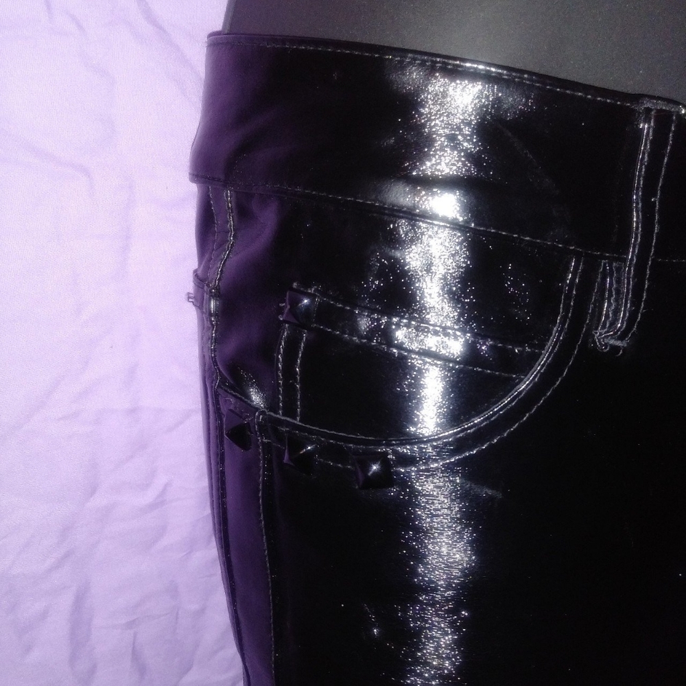 Lip Service Vinyl Jeans - Picture 3 of 4